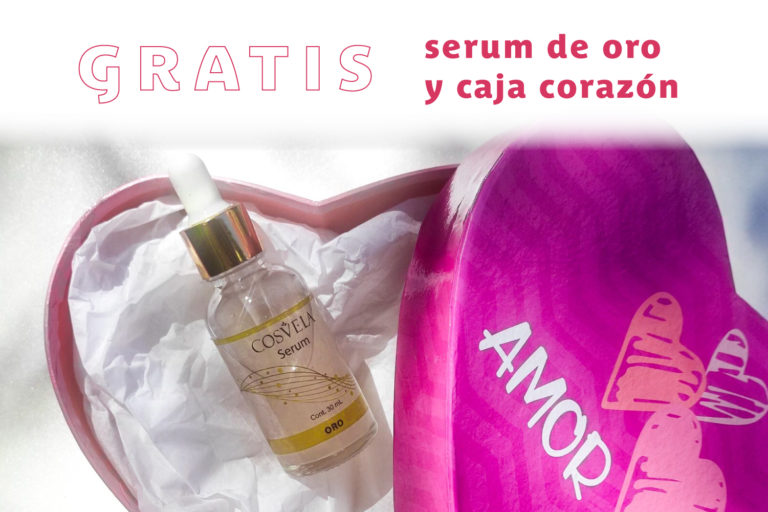 Cosvela. Serum y caja corazón gratis