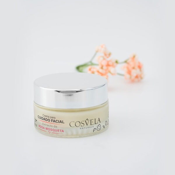 Cosvela. Crema natural para rostro con rosa mosqueta