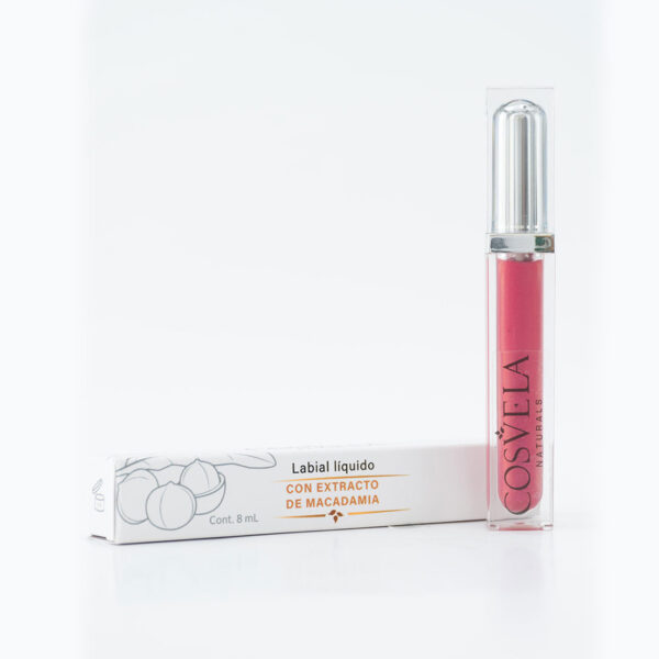 Cosvela lipgloss natural con extracto de macadamia